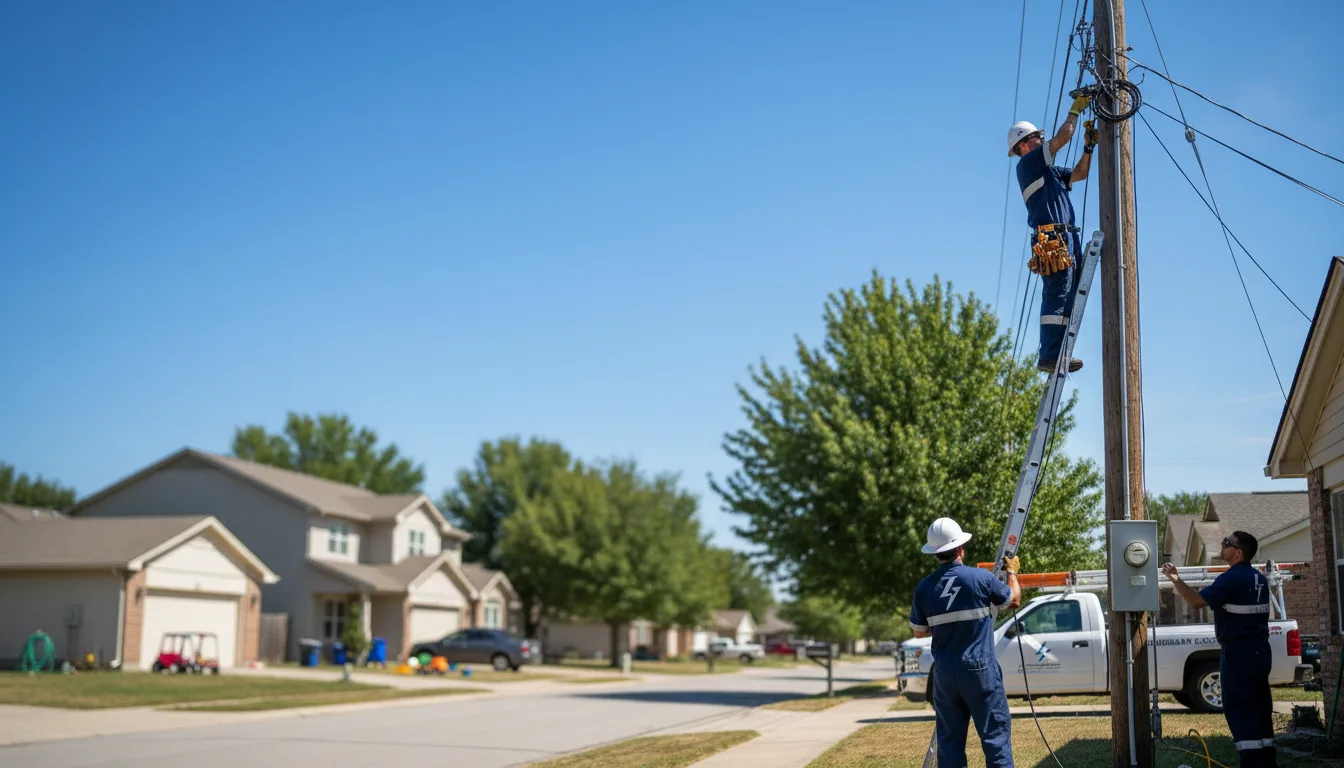 Residential electrician providing installation services in Fork, MD